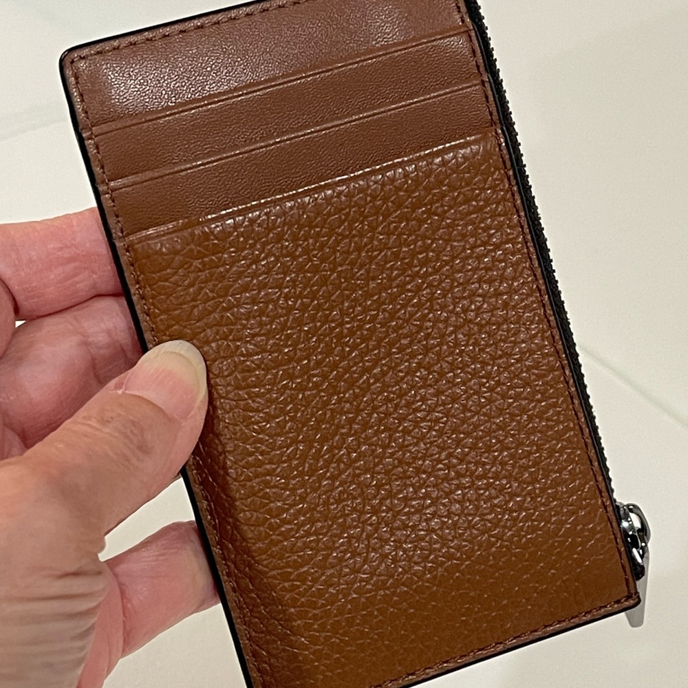 Michael Kors Tan Leather Card Holder - Picture 10 of 10